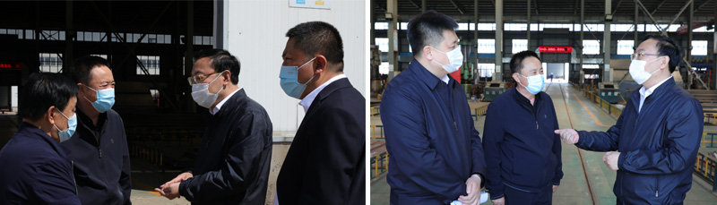 海倫市委書記蒞臨利民萬(wàn)佳鍋爐調(diào)研指導(dǎo)工作